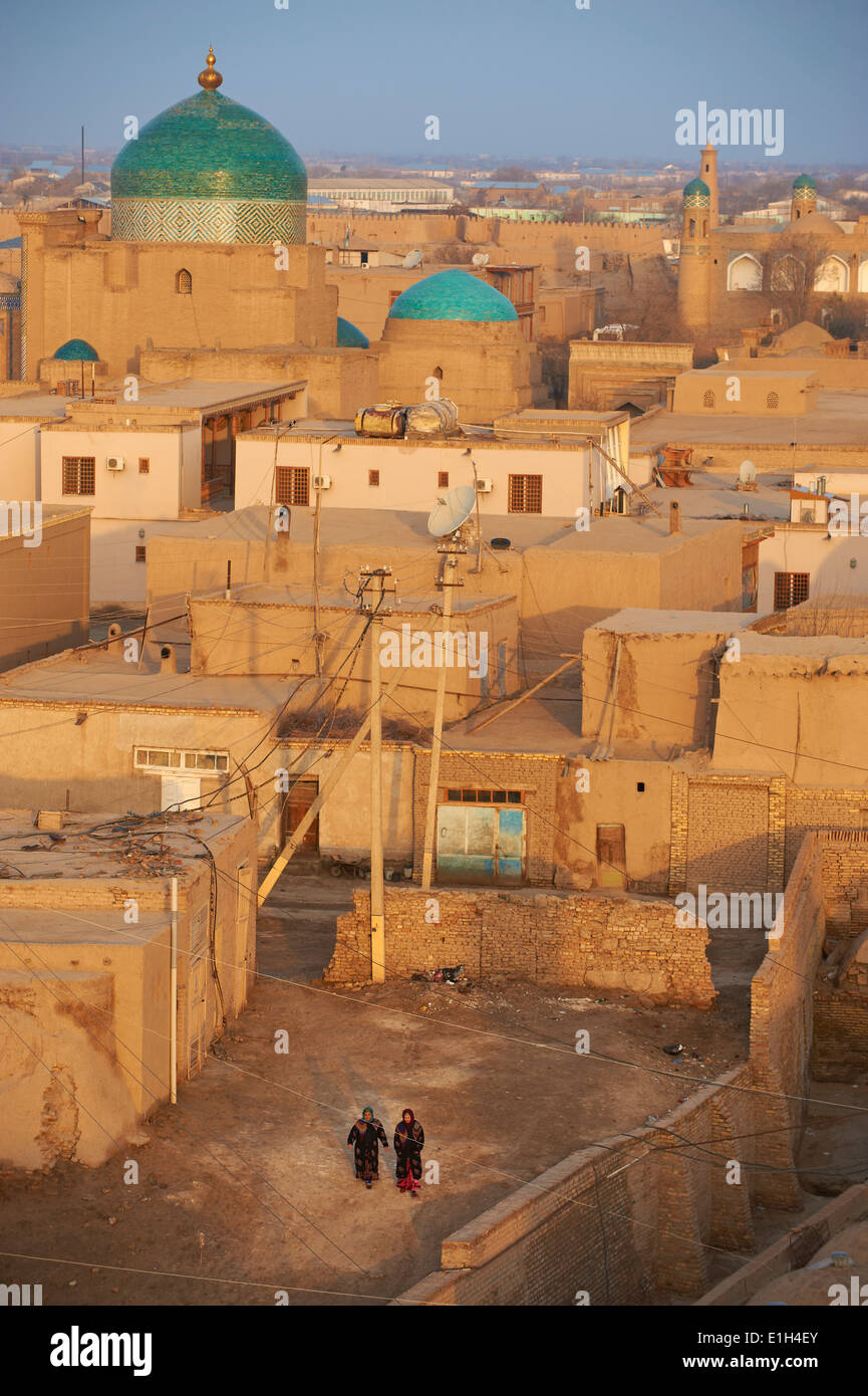 Uzbekistan, Khiva, Patrimonio Mondiale dell Unesco, vista generale Foto Stock