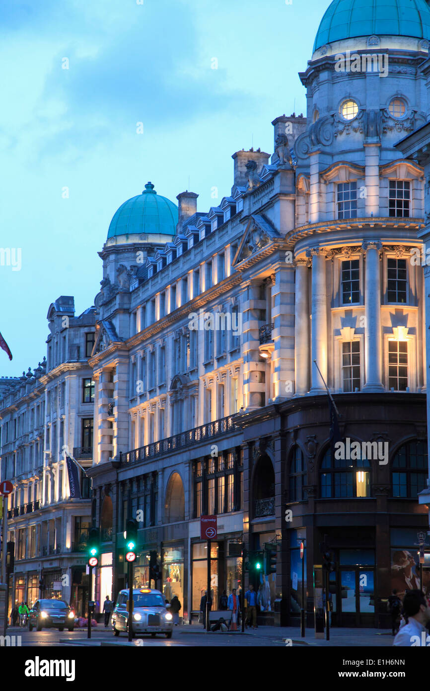 Regno Unito, Inghilterra, Londra, Regent Street, negozi, architettura, Foto Stock
