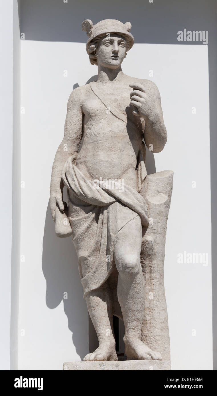 Mercury - Nella mitologia greca, il dio patrono del commercio Foto Stock