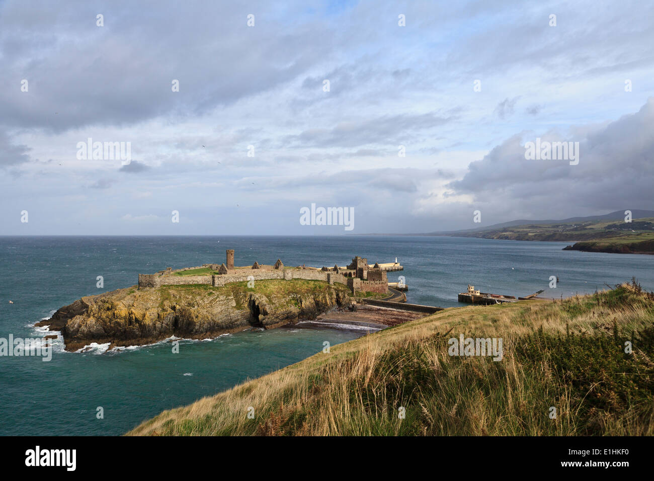 Il castello di pelare, sbucciare, Isola di Man Foto Stock