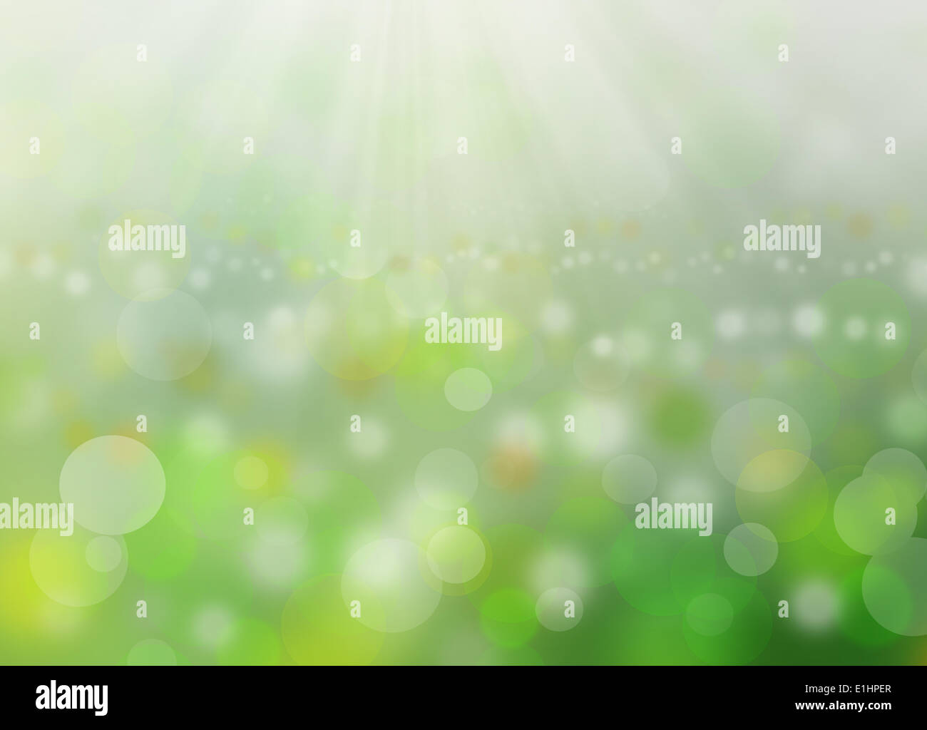 Verde di sfocare lo sfondo e la luce del sole di mattina come desktop Foto Stock