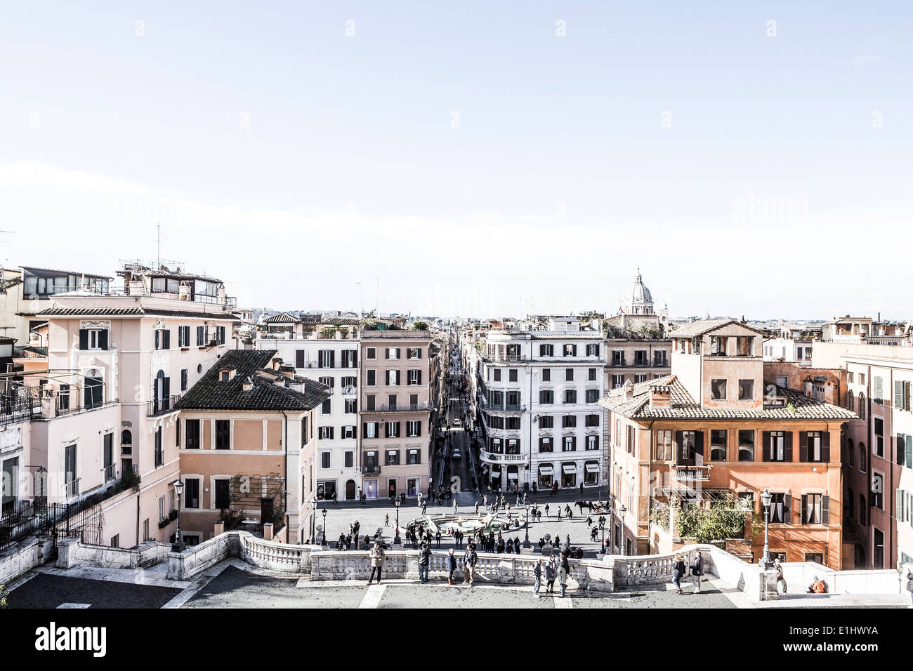 Italia, Roma, Spanisch gradini di Piazza di Spagna Foto Stock