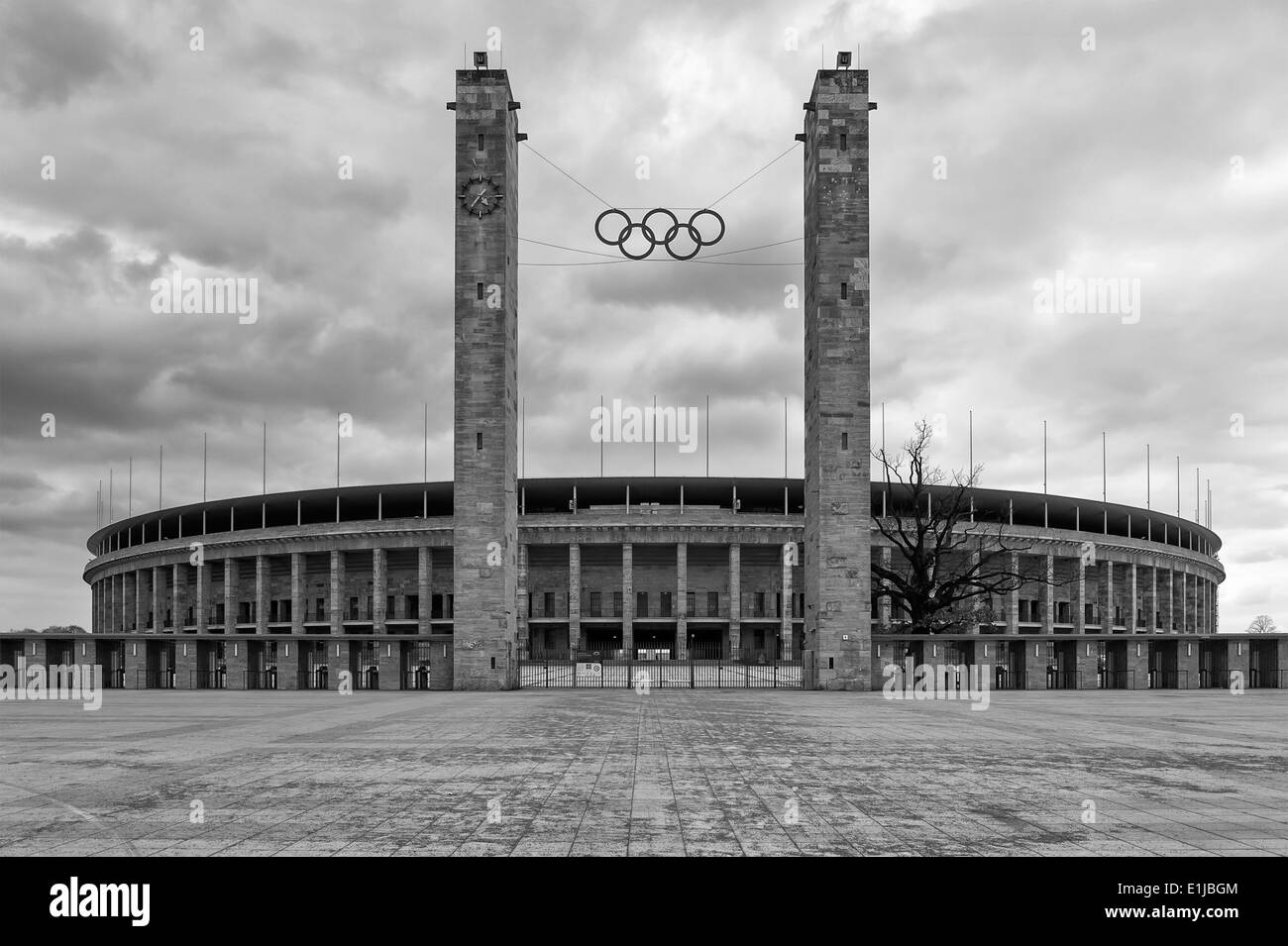 Germania Berlino, vista da Stadio Olimpico Foto Stock