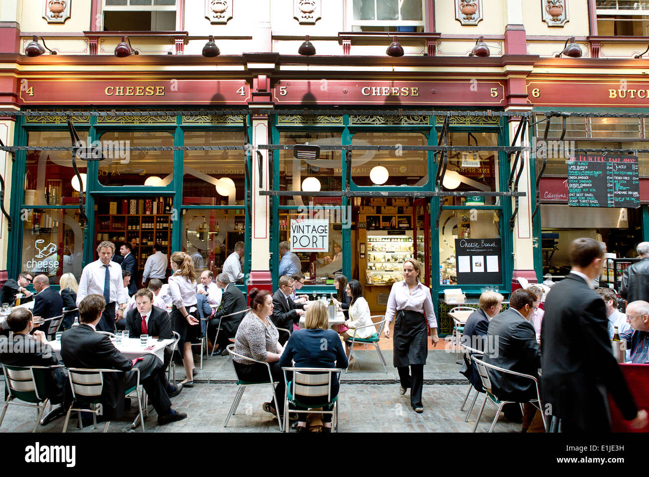 Mercato Leadenhall nella città di Londra. Foto Stock