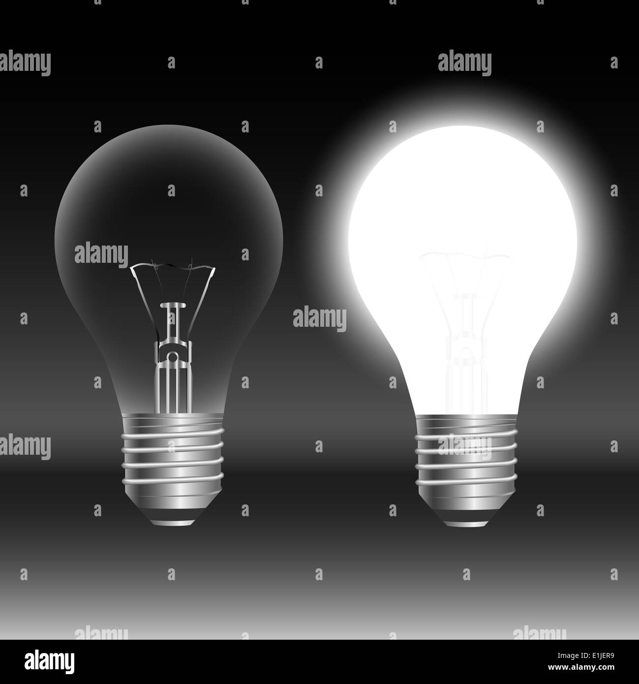 La lampadina della luce di concetto idea Foto Stock