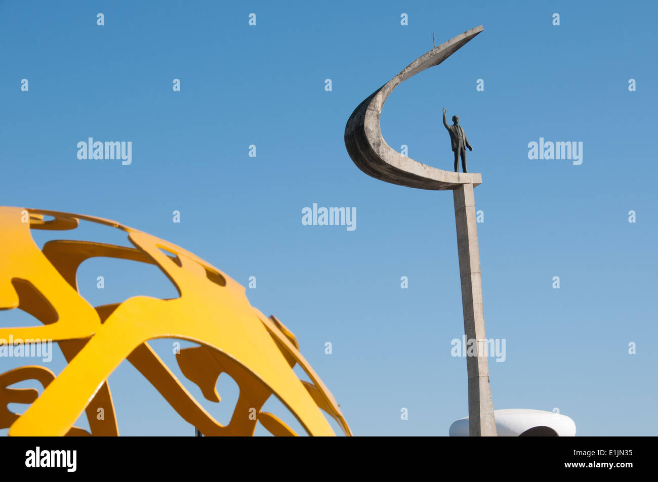 Juscelino Kubitschek Memorial dall'architetto Oscar Niemeyer Brasilia Brasile Foto Stock