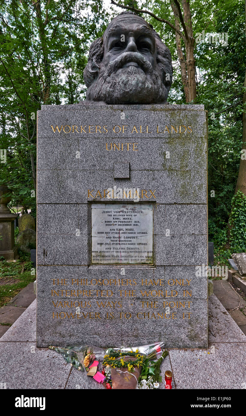 Il cimitero di Highgate Londra Foto Stock