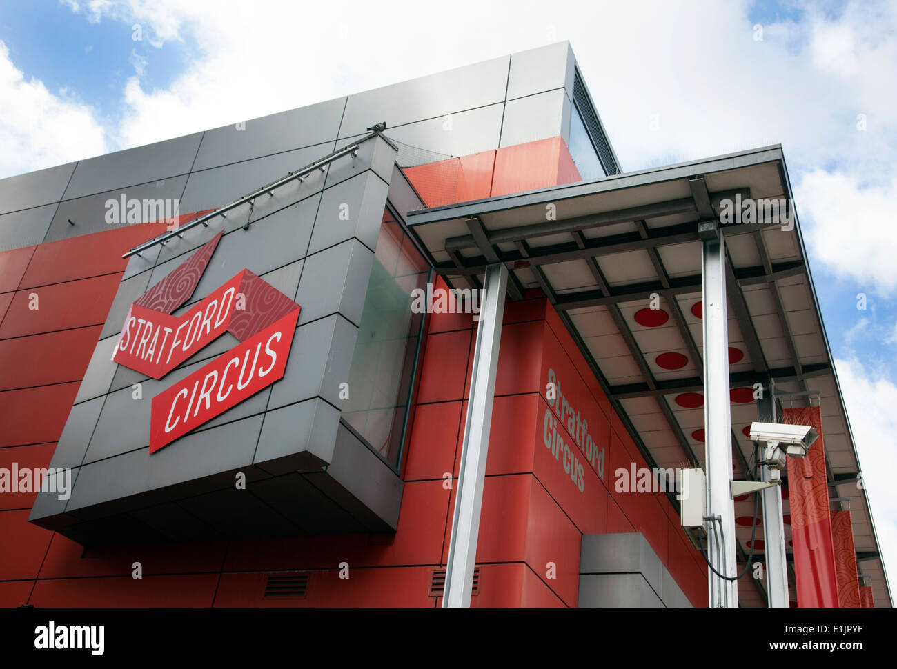 Stratford Circus performing arts venue, Stratford, a est di Londra Foto Stock