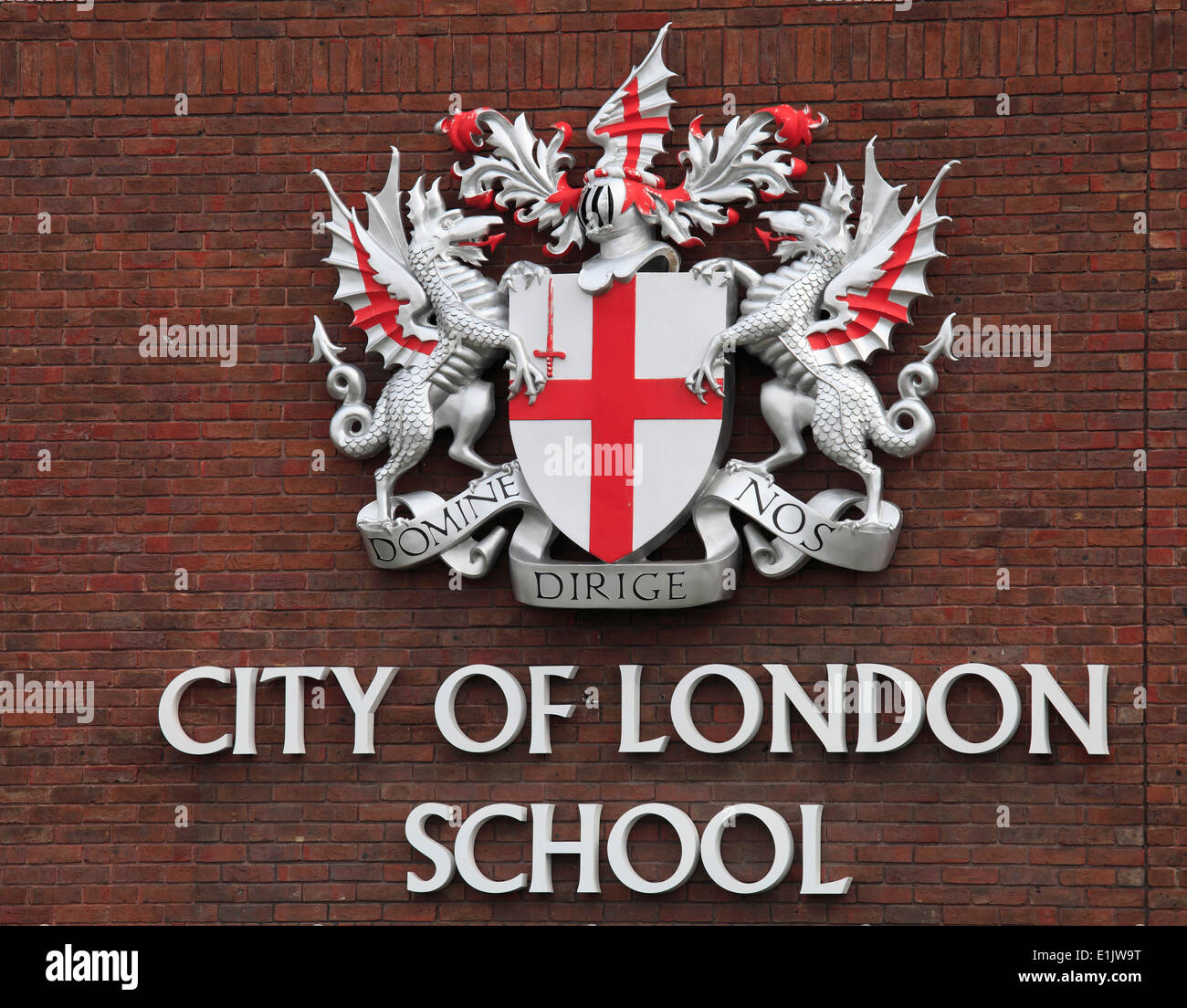 Regno Unito, Inghilterra, Londra City of London School, segno, Foto Stock