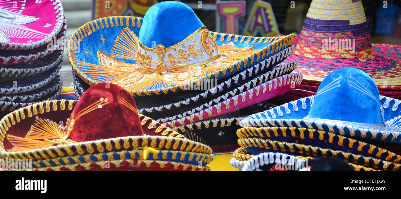 Cappello Cowboy Nero Hileyu Mini Cappelli Messicani Sombrero 4Pcs