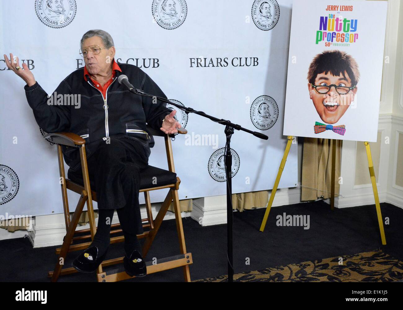 New York, NY, STATI UNITI D'AMERICA. 5 Giugno, 2014. Jerry Lewis presso gli arrivi per i frati Club cinquantesimo anniversario del professore matto, i Frati Club, New York, NY Giugno 5, 2014. Credito: Derek Storm/Everett raccolta/Alamy Live News Foto Stock