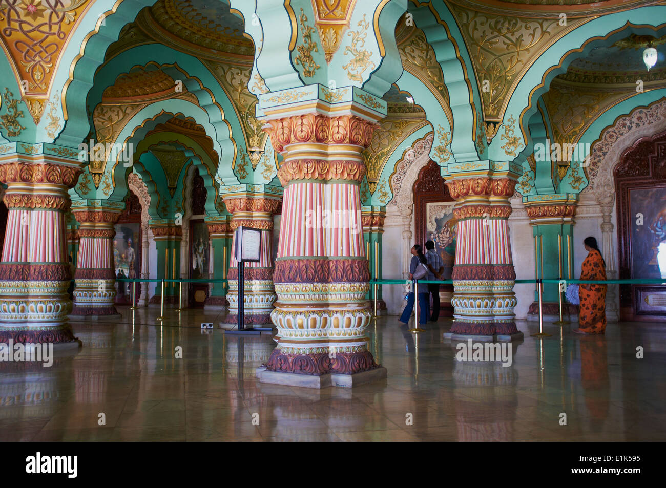 India, Karnataka, Mysore Maharaja palace Foto Stock