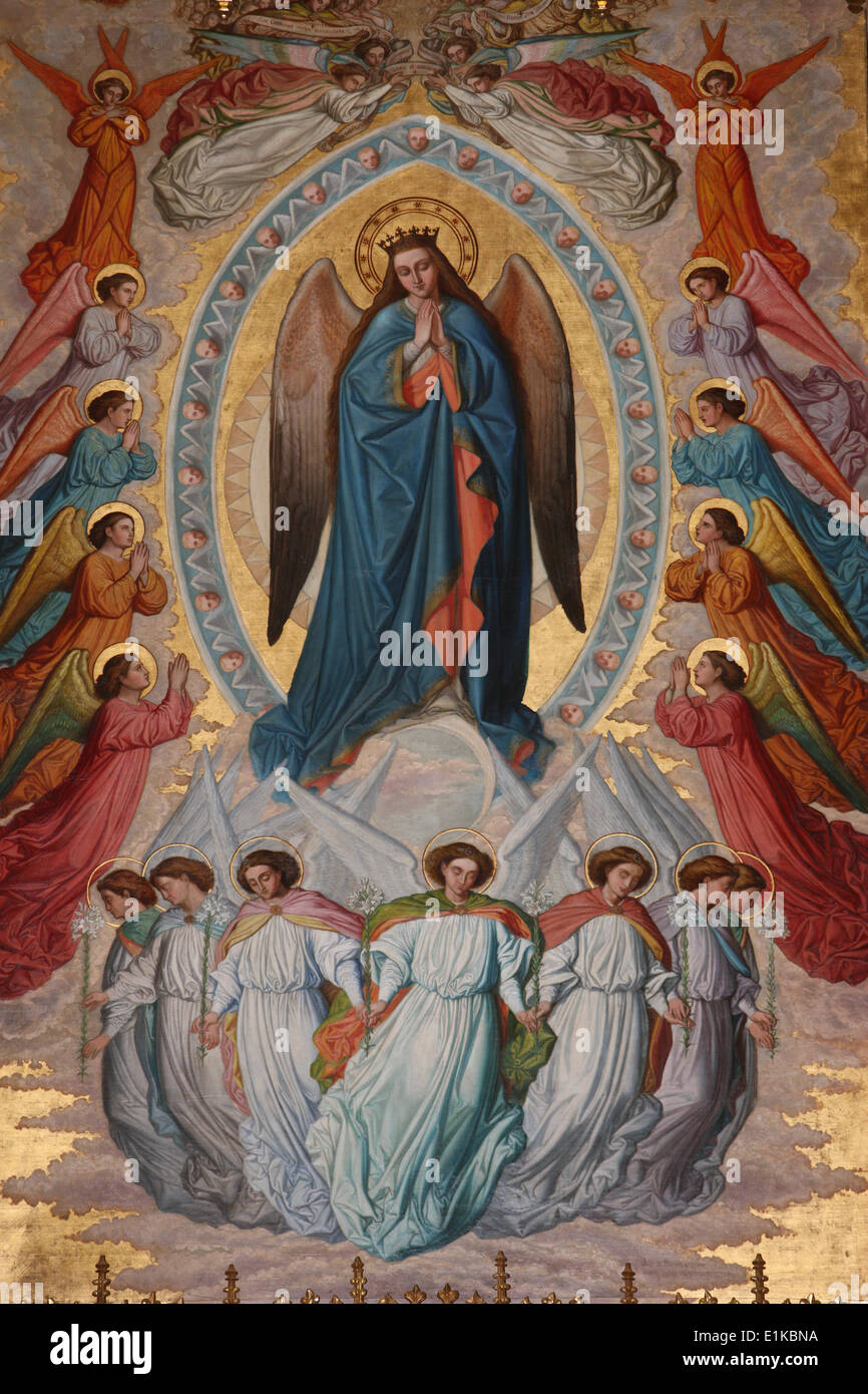 San Jeronimo la chiesa. Vergine Maria Foto Stock