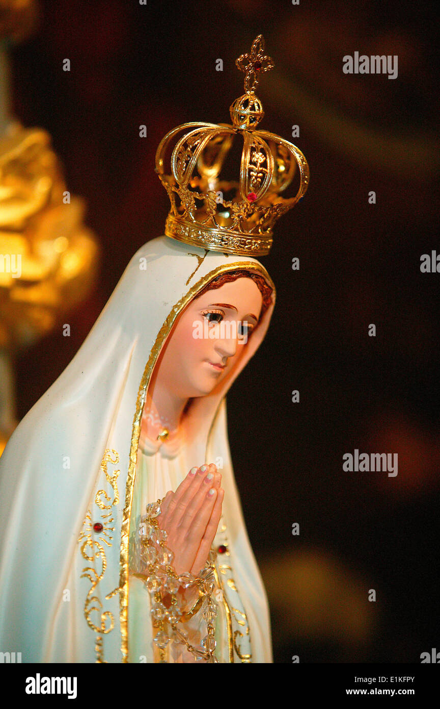 Scultura in Saint Vincent chiesa Foto Stock