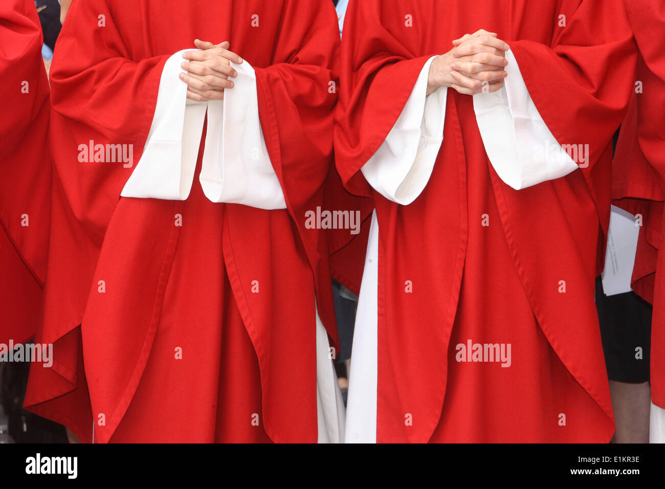 I sacerdoti cattolici Foto Stock