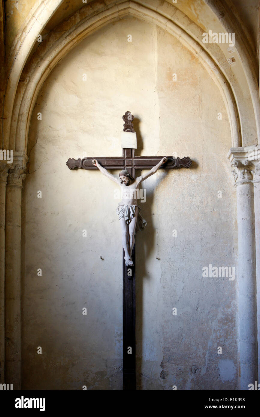 Gesù sulla croce. Foto Stock