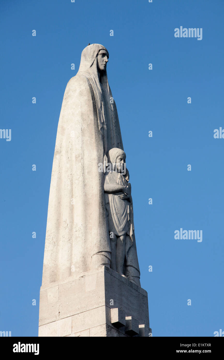 Statua di Sainte-Genevive, patrono di Parigi Foto Stock