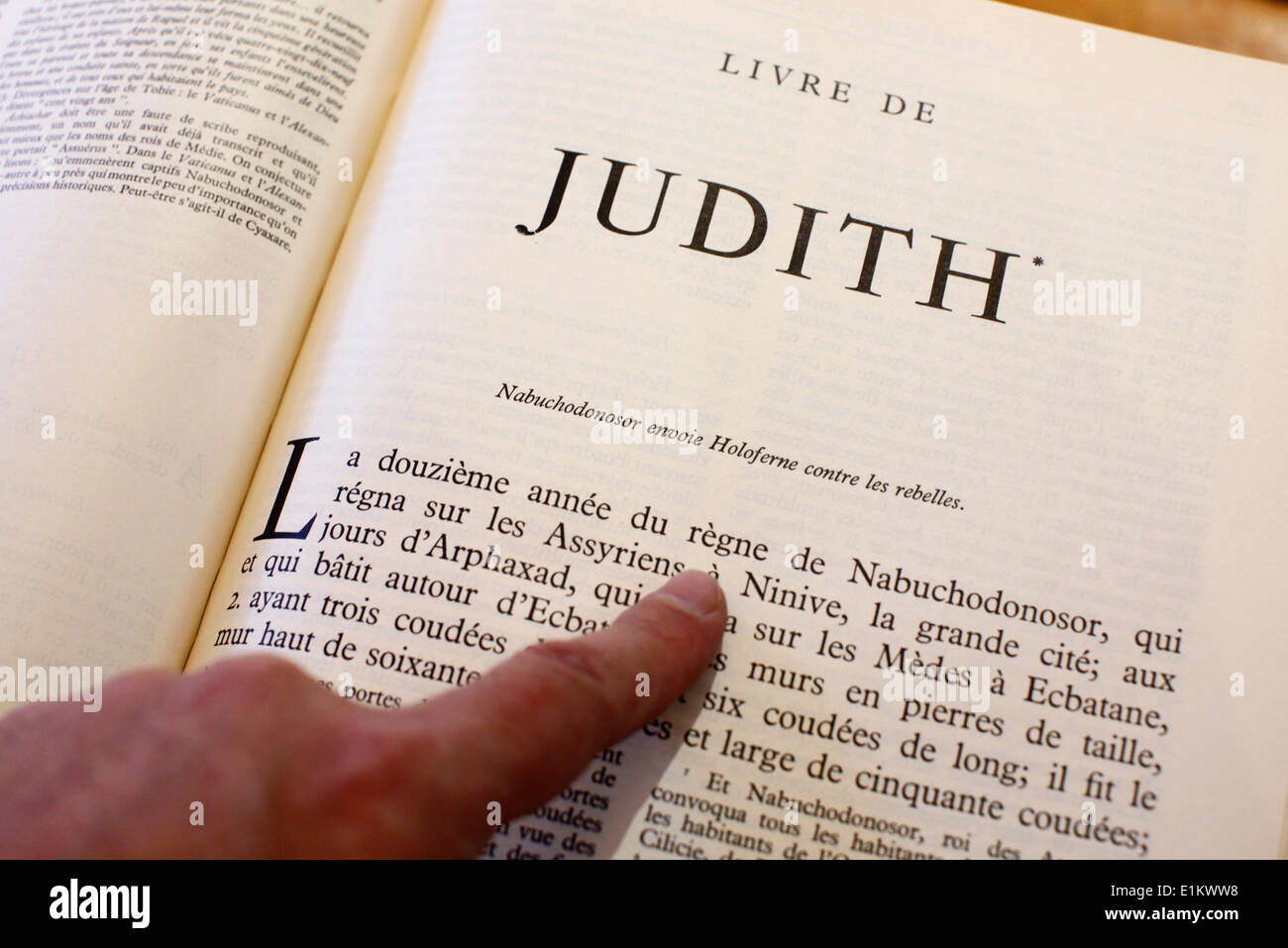 Il Vecchio Testamento. Libro di Judith Foto Stock