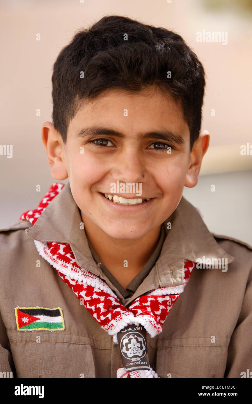 Giordani di boy scout Foto Stock