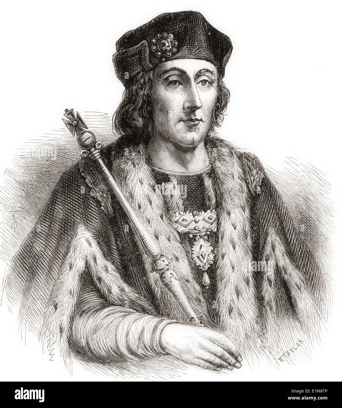 Enrico VII, 1457 - 1509. Re di Inghilterra e signore di Irlanda. Foto Stock