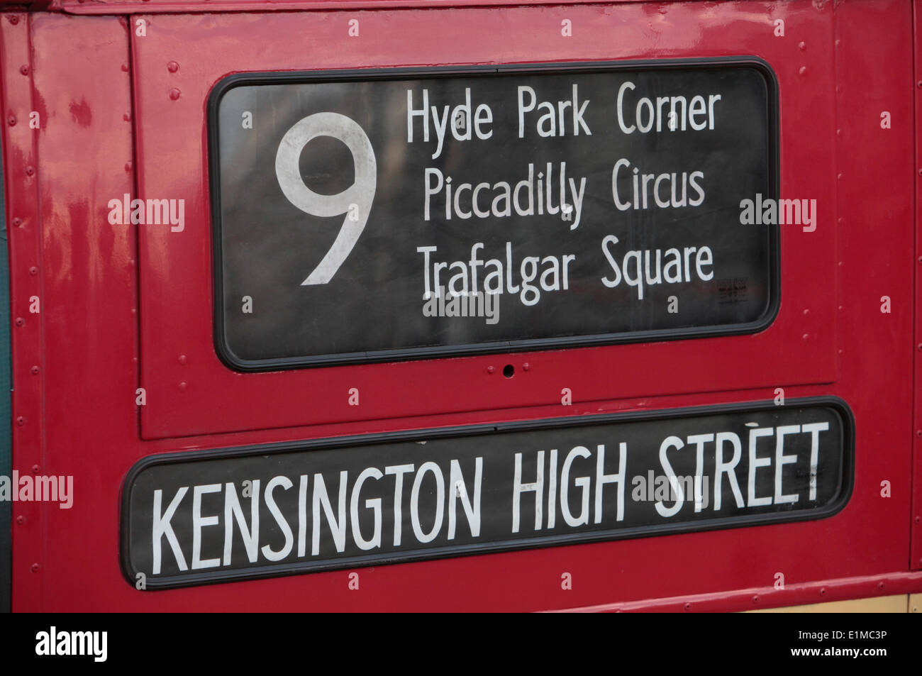 Bus di Londra. Foto Stock