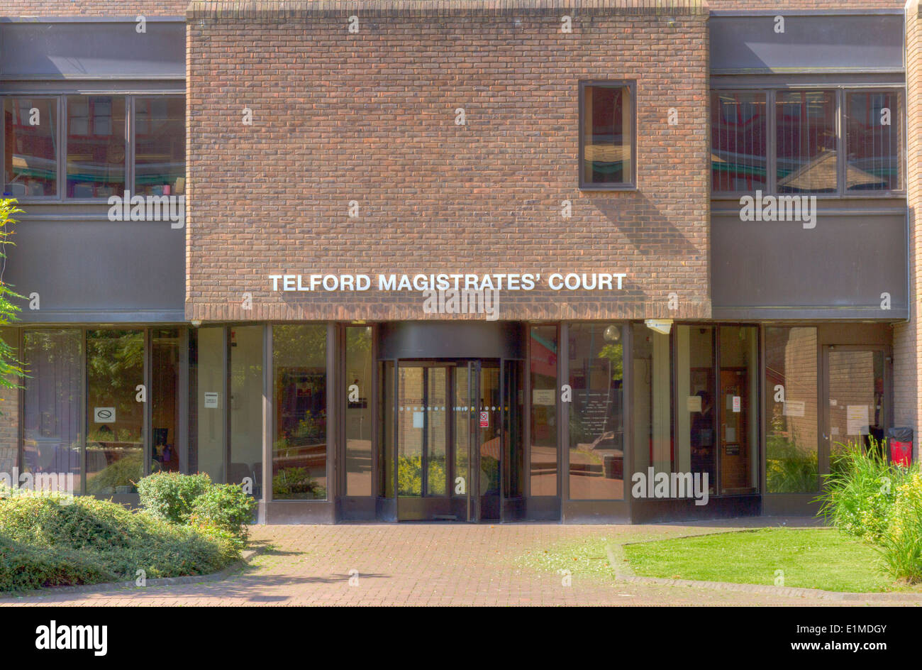 Telford Magistrates Court Shropshire Foto Stock