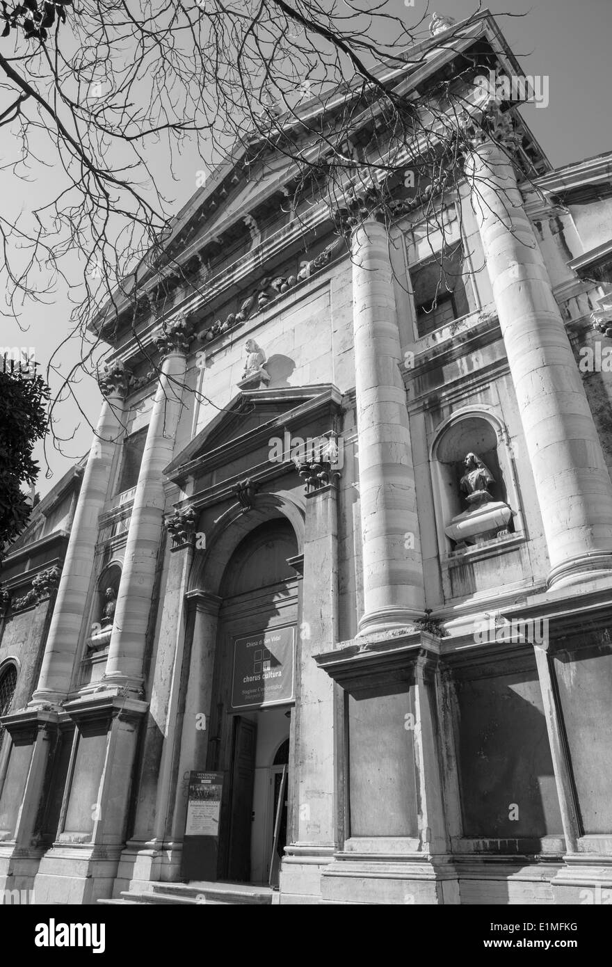 Venezia, Italia - 12 Marzo 2014: la Chiesa di San Vidal Foto Stock