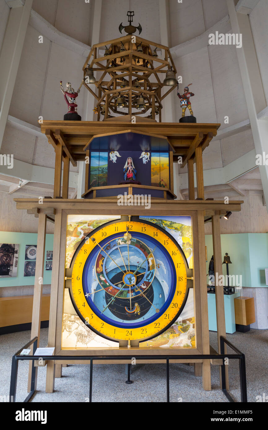 Orologio astronomico presso la Dutch bell e museo naturalistico "Klok en buccia " a Asten Foto Stock