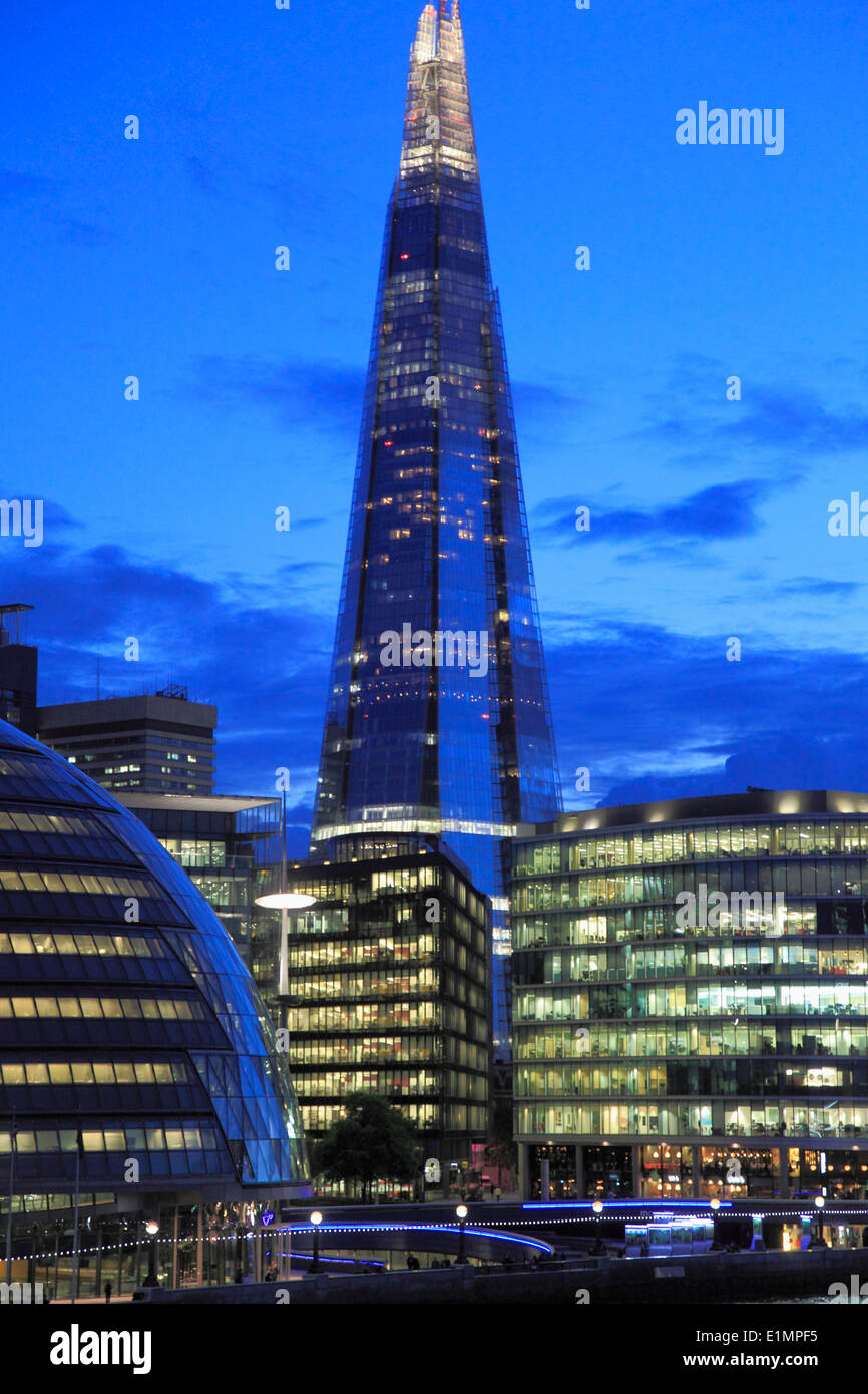 Regno Unito, Inghilterra, Londra, Municipio di Shard, skyline, Foto Stock