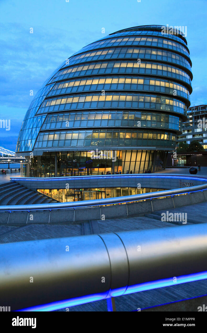 Regno Unito, Inghilterra, Londra City Hall, Norman Foster architetto, Foto Stock