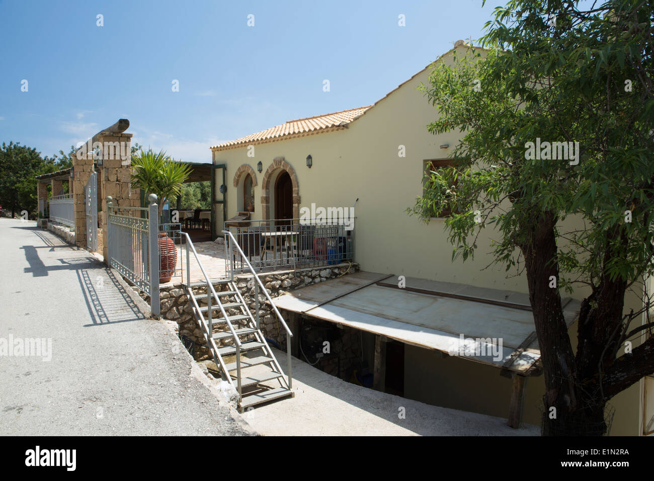 Kelari Taverna, vecchio Skala, Cefalonia Foto Stock