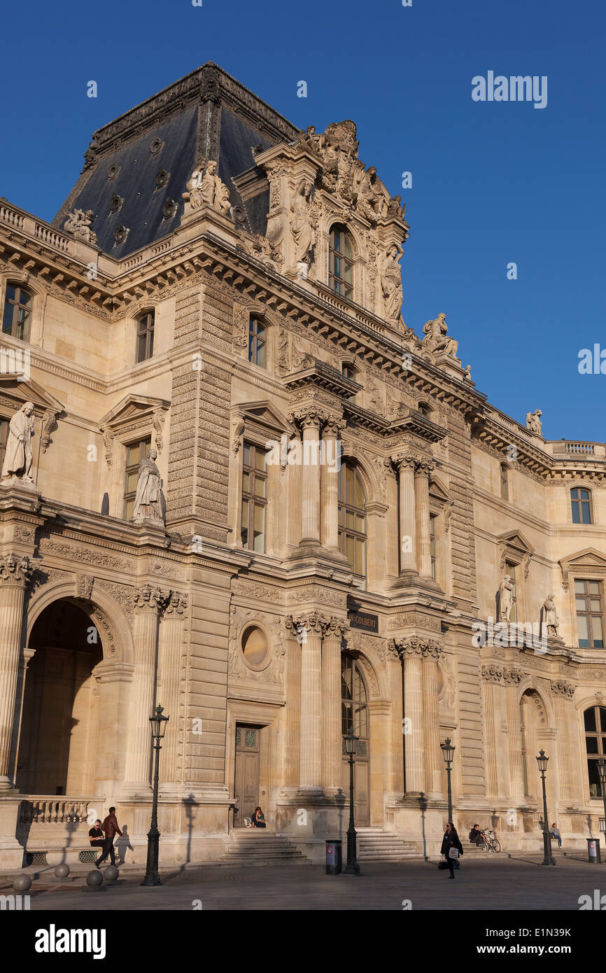 Il museo del Louvre, Parigi, Ile-de-France, Francia Foto Stock