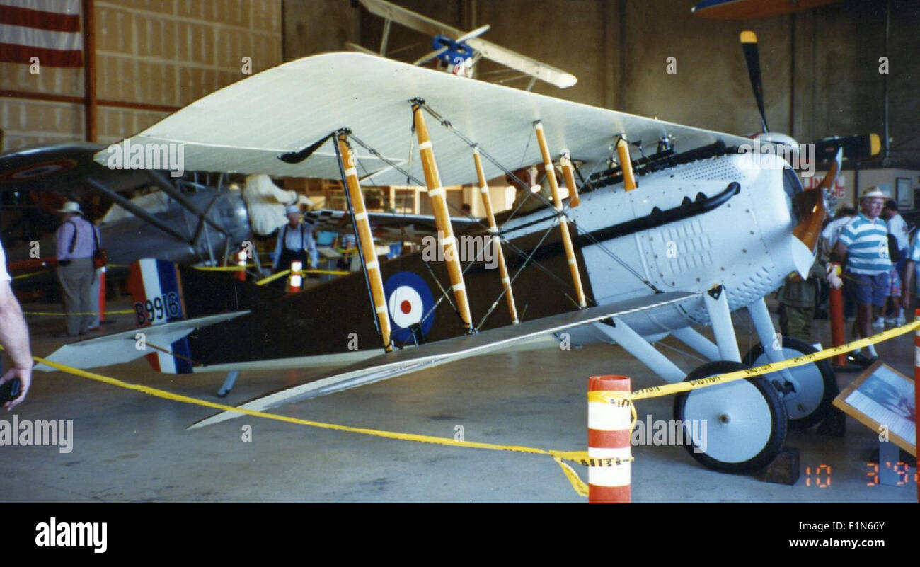 Lo SPAD VII era un caccia biplano francese ampiamente utilizzato durante la prima guerra mondiale. Noto per la sua velocità e durata, divenne uno dei velivoli alleati di maggior successo della guerra, in particolare nella lotta contro gli aerei tedeschi. Foto Stock