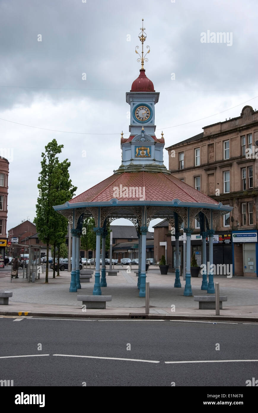 L'ombrellone a Bridgeton Cross east end di Glasgow Scozia Scotland Foto Stock