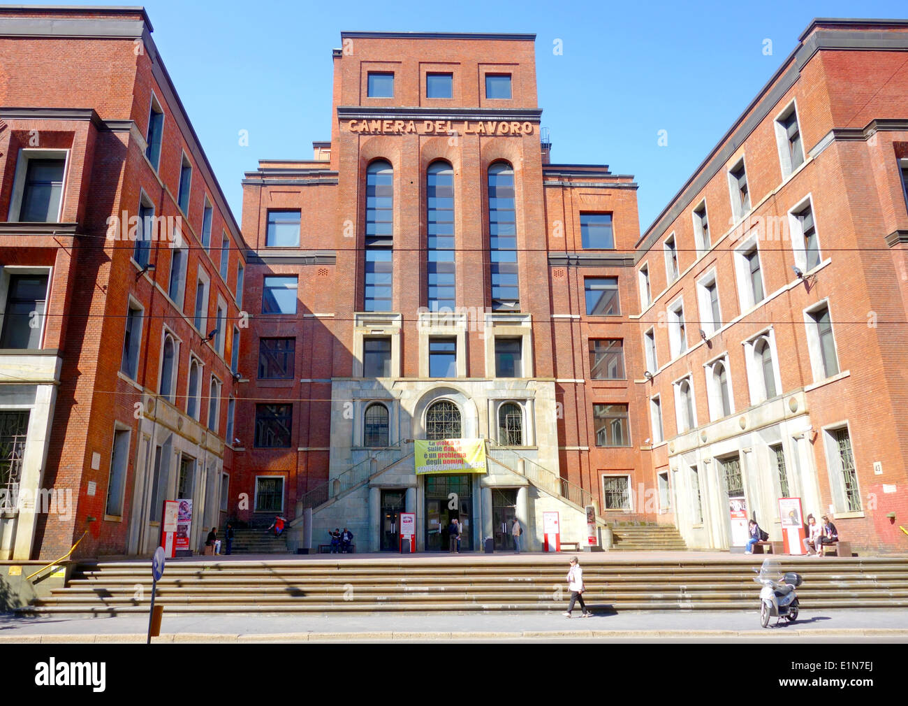 Camera del Lavoro edificio in Milano, Italia Foto Stock