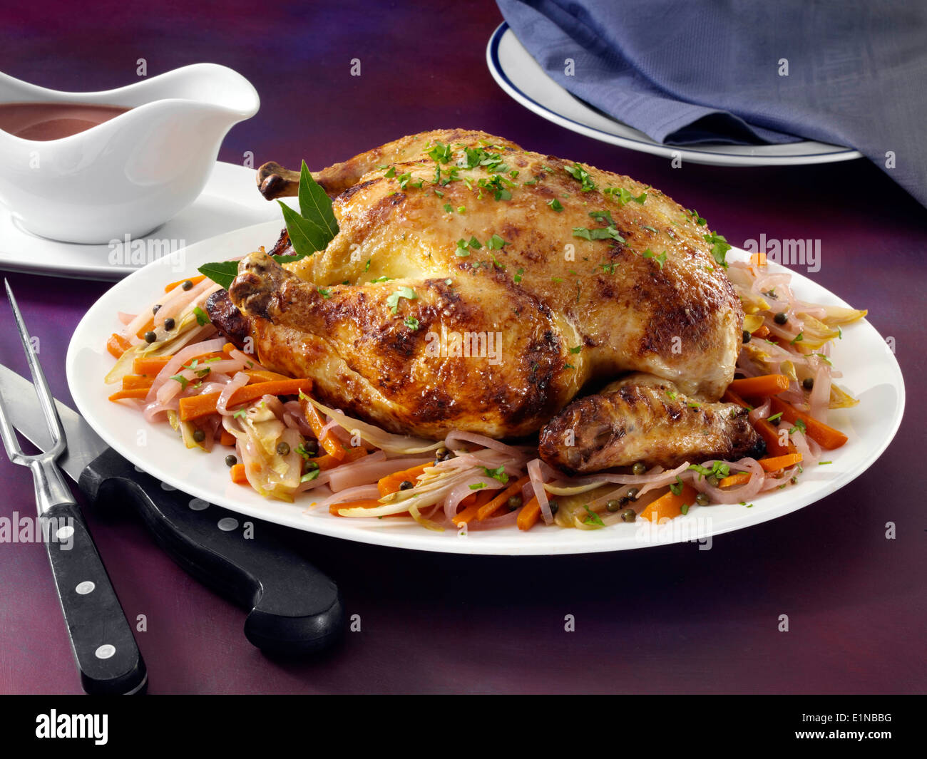 Pollo croccante Foto Stock