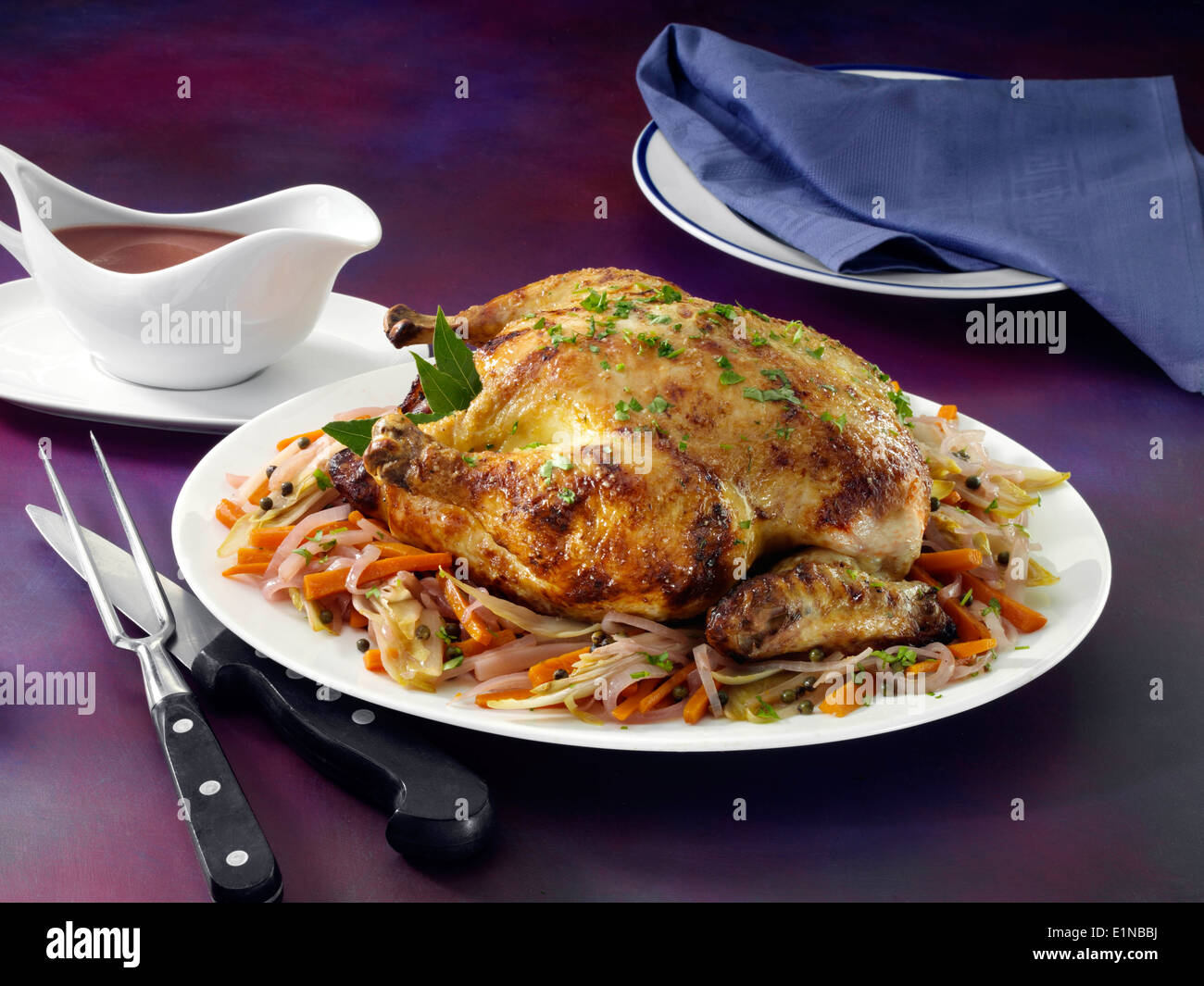 Pollo croccante Foto Stock