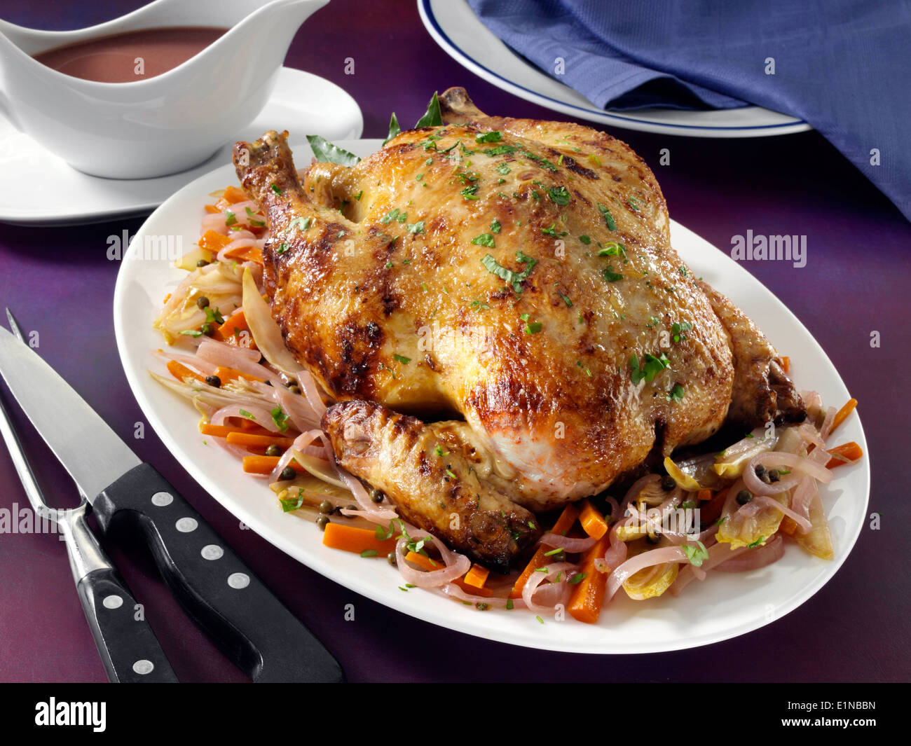 Pollo croccante Foto Stock