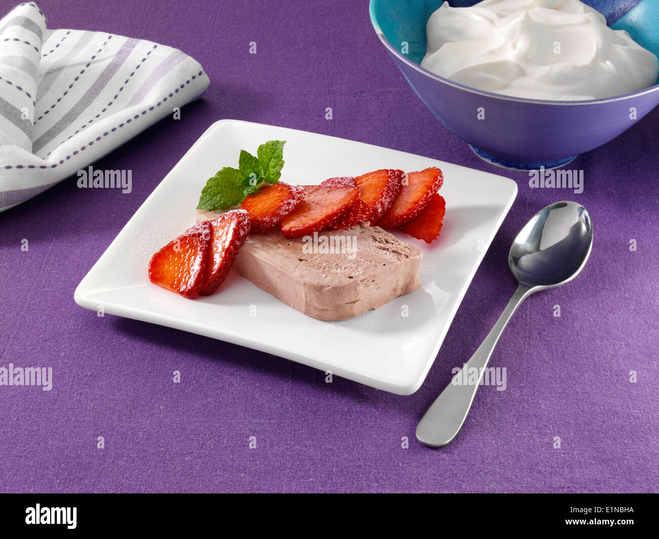 Congelati Menta Piperita Patty terrina Foto Stock