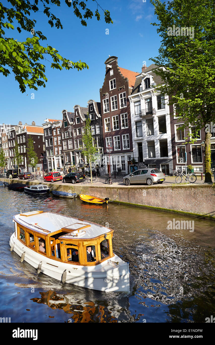 Canale di Amsterdam Foto Stock