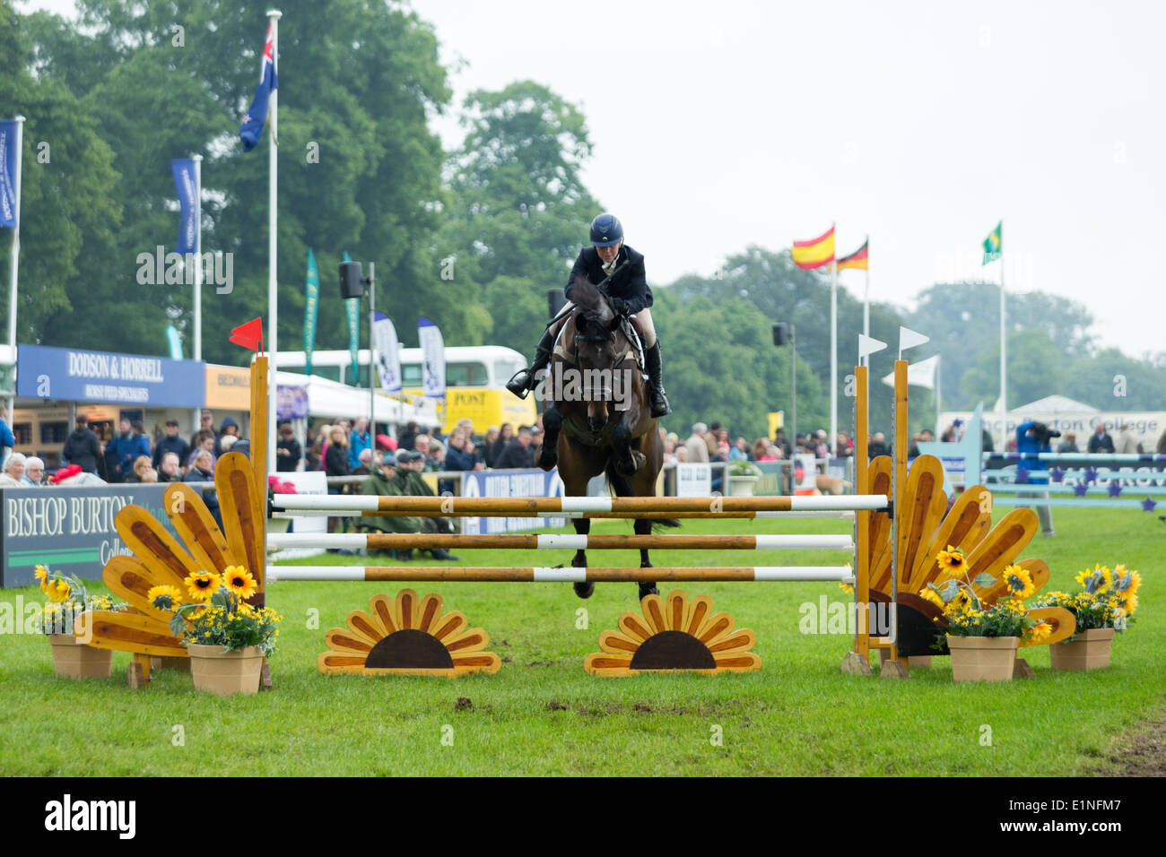 Bramham, UK. 07Th Giugno, 2014. Bramham International Horse Trials. Nella foto: Stacey Simmons (GBR) riding 'Orions promessa' Credit: qualsiasi fotografia4/Alamy Live News Foto Stock