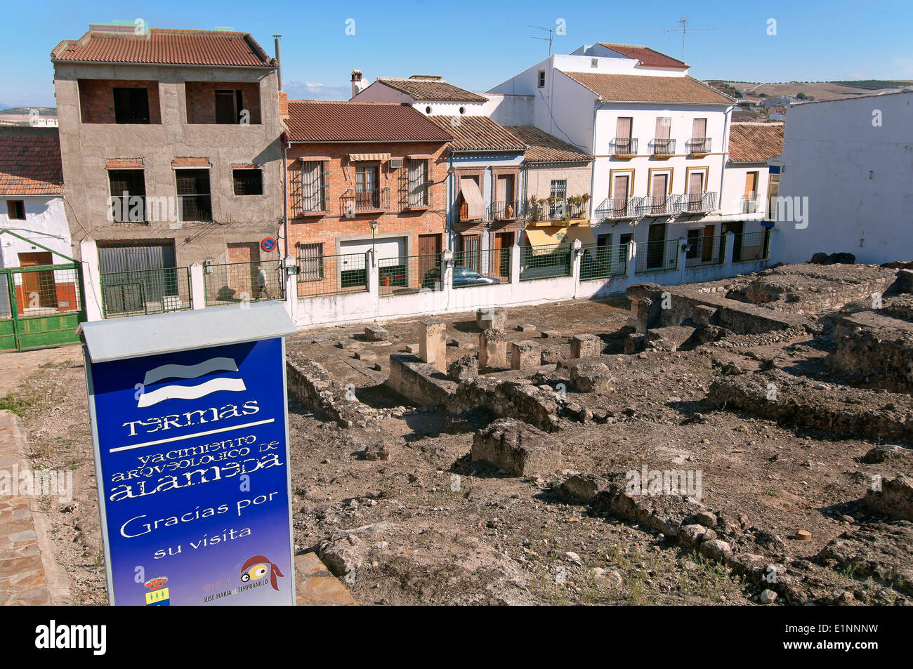 Sito archeologico delle Terme Romane, il percorso turistico dei banditi, Alameda, provincia di Malaga, regione dell'Andalusia, Spagna, Europa Foto Stock