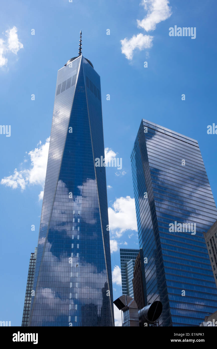 World Trade Center, Freedom Tower a New York City, Stati Uniti d'America nel 2014 Foto Stock