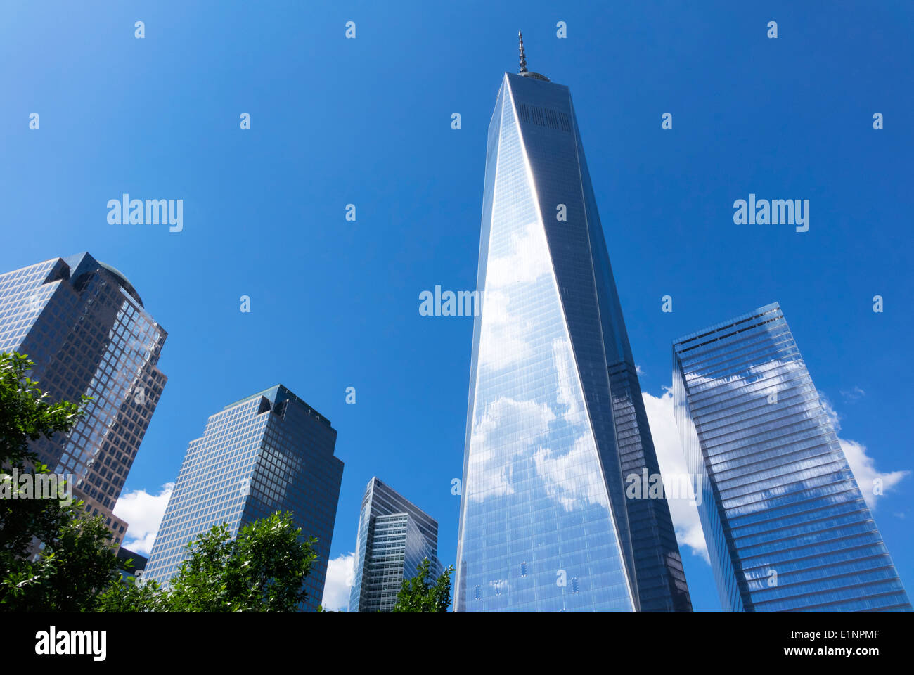 Nuovo World Trade Center, la Freedom Tower a New York City, Stati Uniti d'America Foto Stock