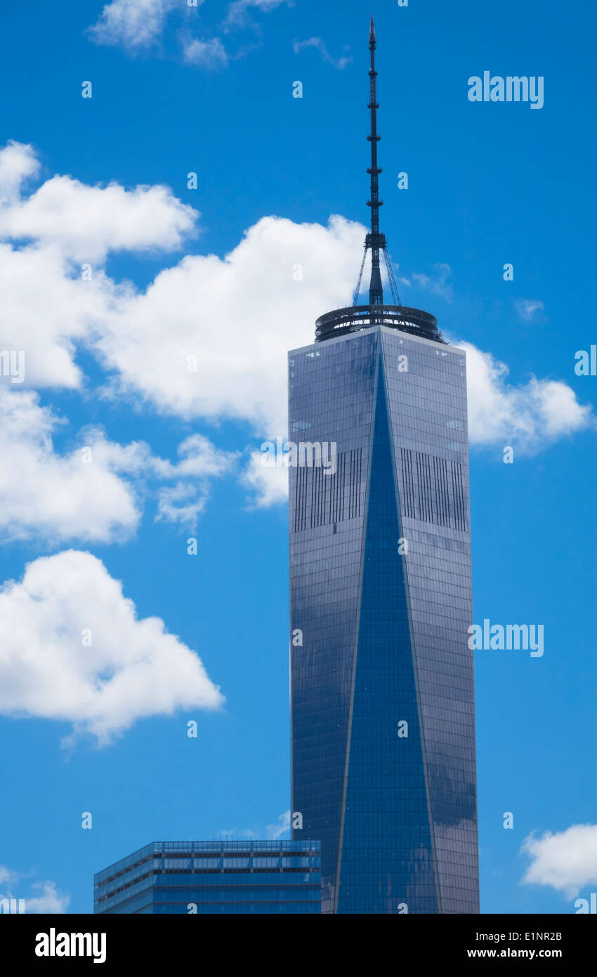 La Freedom Tower Vista dal nord di New York City, Stati Uniti d'America Foto Stock