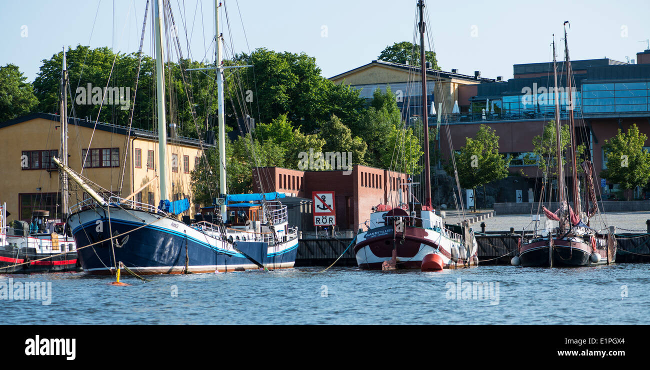 Navi storiche, Stoccolma Foto Stock