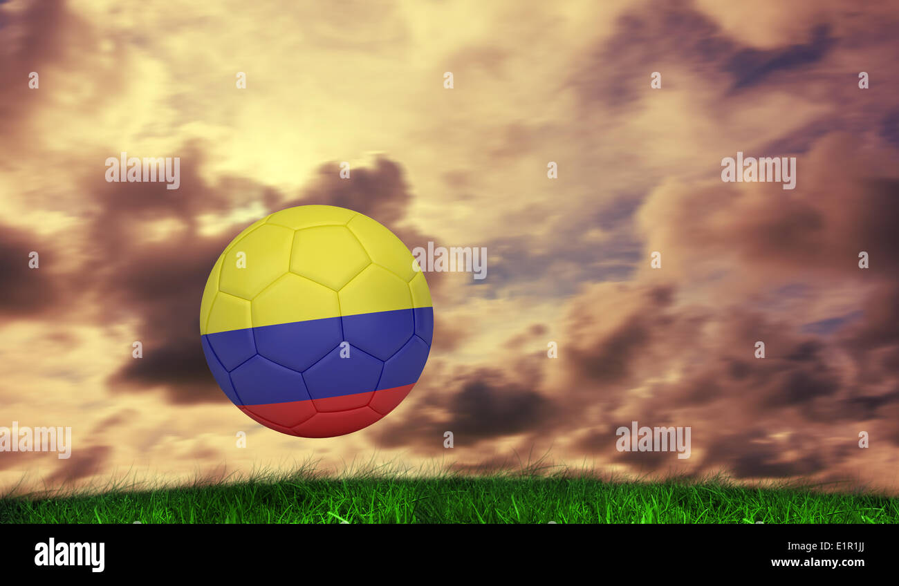 Immagine composita di calcio in Colombia di colori Foto Stock