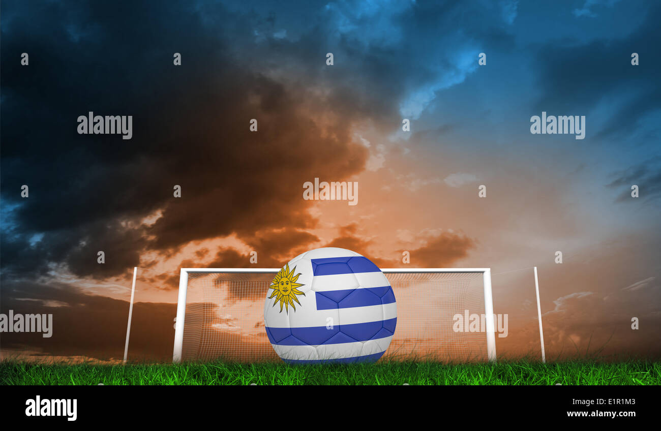 Immagine composita del calcio in uruguay i colori Foto Stock