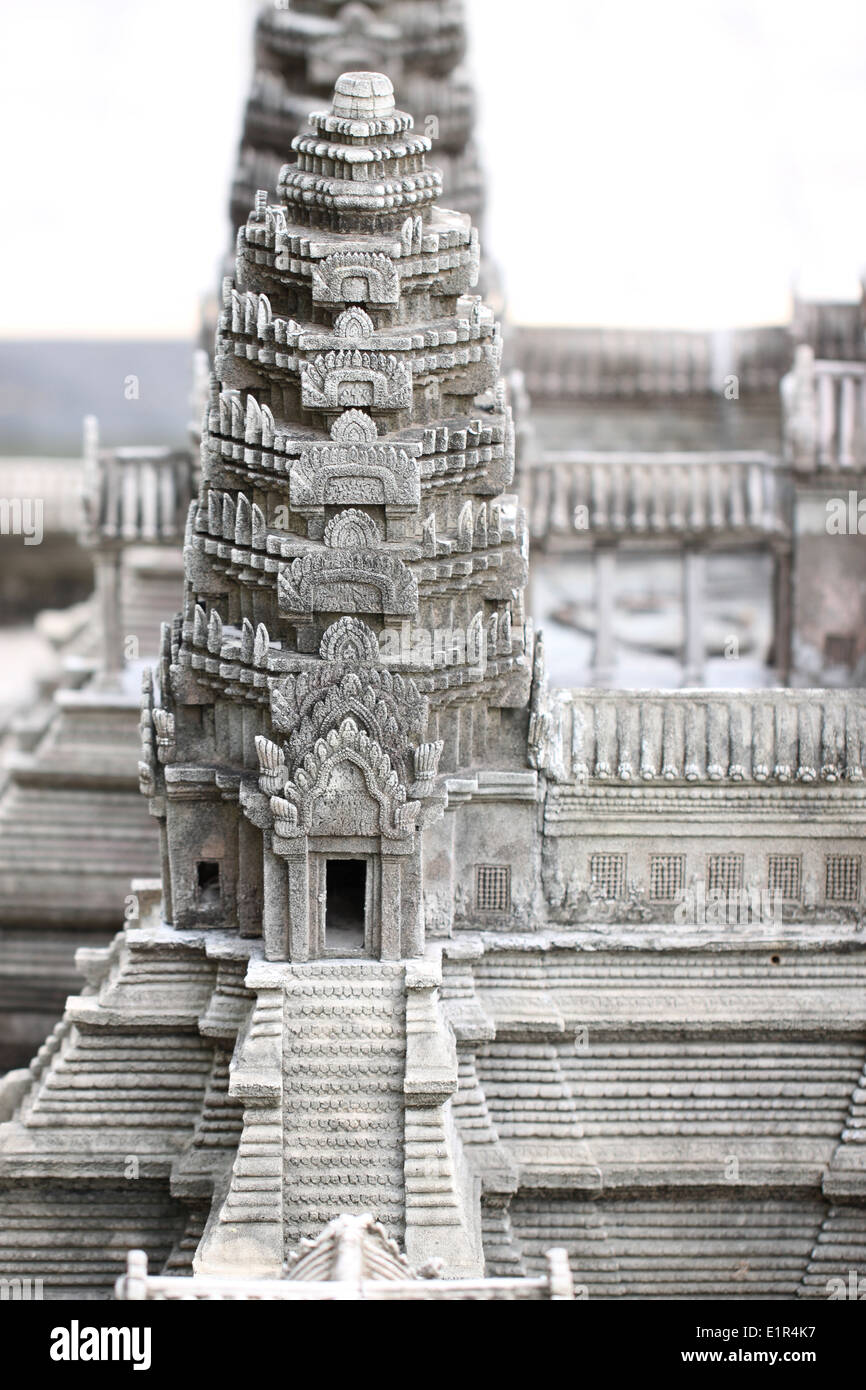 Il modello di simulazione di Preah Vihear Tempio. Foto Stock