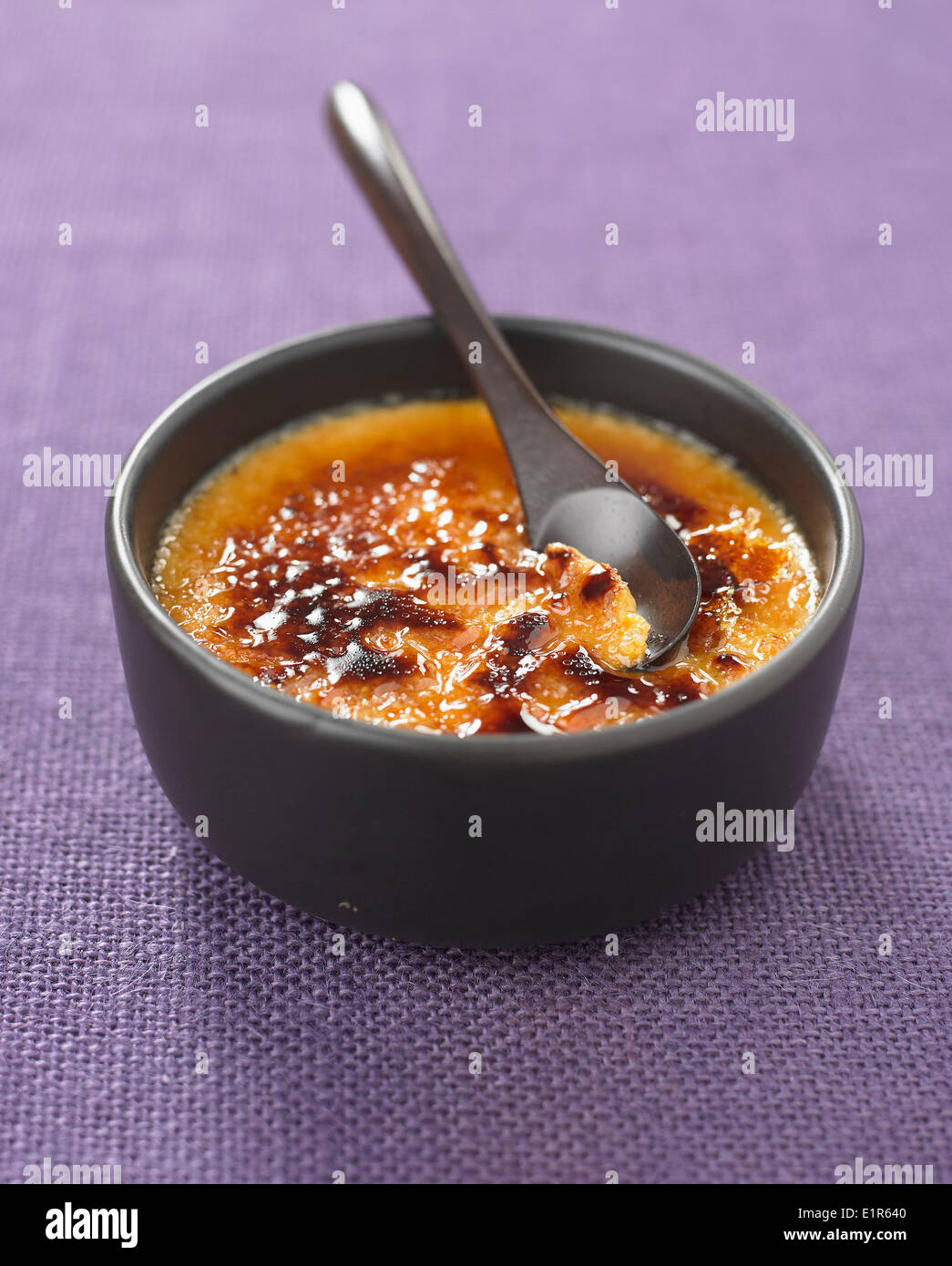 Crème brûlée Foto Stock